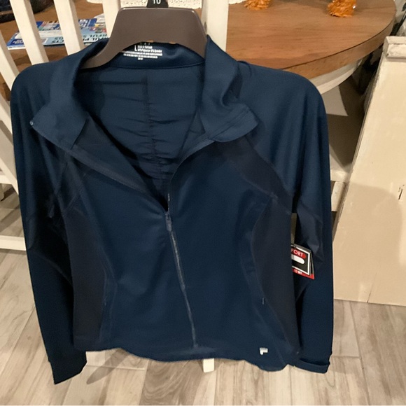 Woman’s FILA Sport Jacket Zipper front side, Size L - Picture 2 of 12
